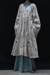 Mutedance 24 Autumn and Winter Loose Flower Dye Button Padded Jacket MD-MD24FW110-sand MD24FW110 MD24FW109